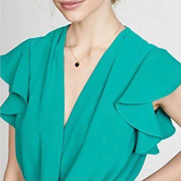 Amanda Uprichard Teal Martinique Dress - Picture 2 of 5